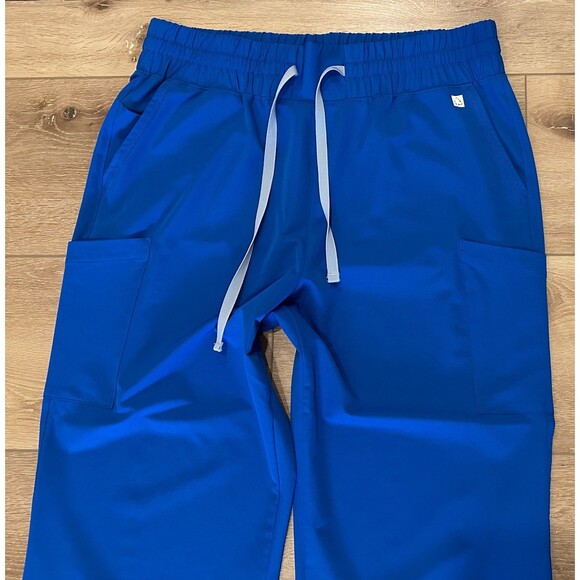 Women’s Re-Surge Scrub Set Royal Blue XL Wide Leg Pants & 2 Tops EUC! - Picture 4 of 10